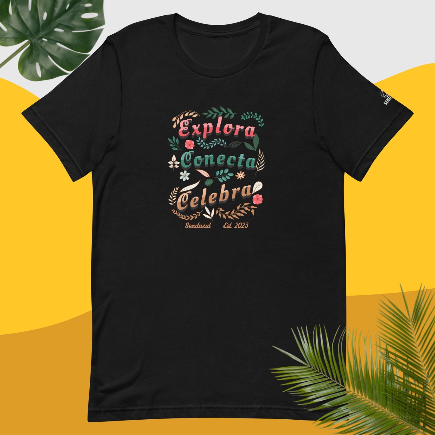 Camiseta unisex Explora Conecta Celebra