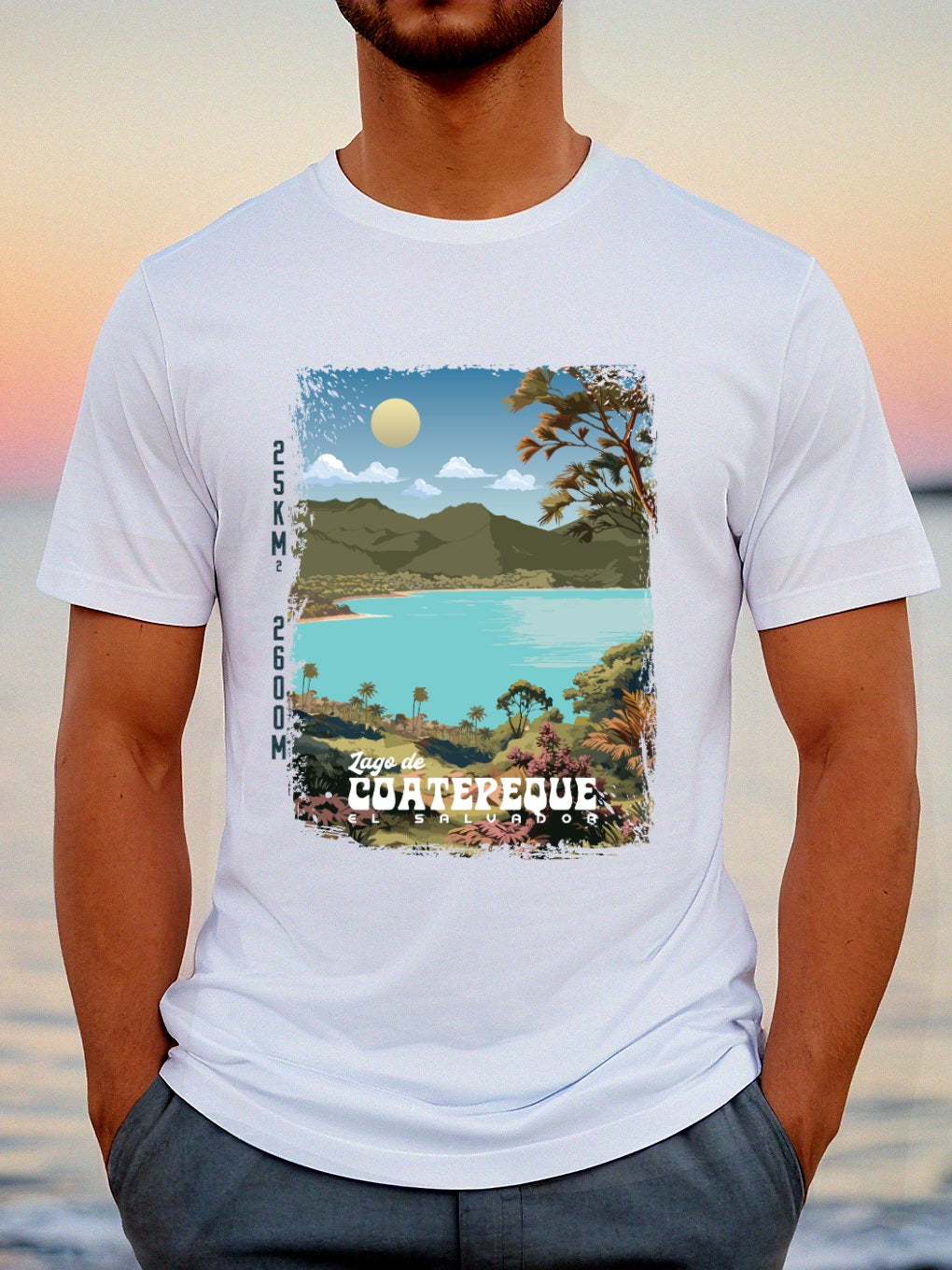 Camiseta unisex Lago de Coatepeque