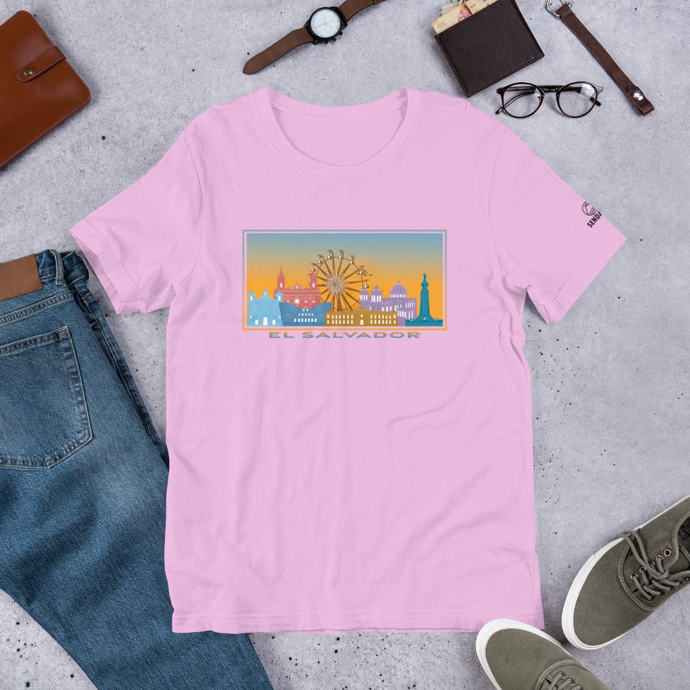 Camiseta unisex El Salvador monumentos